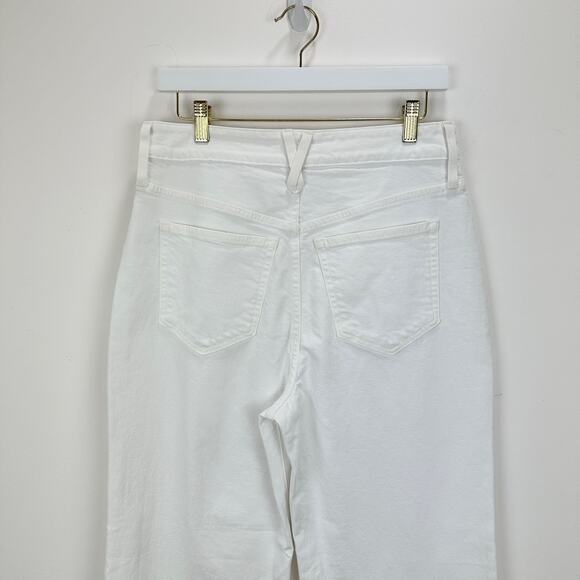 J.Crew Curvy Slim Wide Leg Jean White High Waisted Classic Denim US 29 NWT - Picture 8 of 14